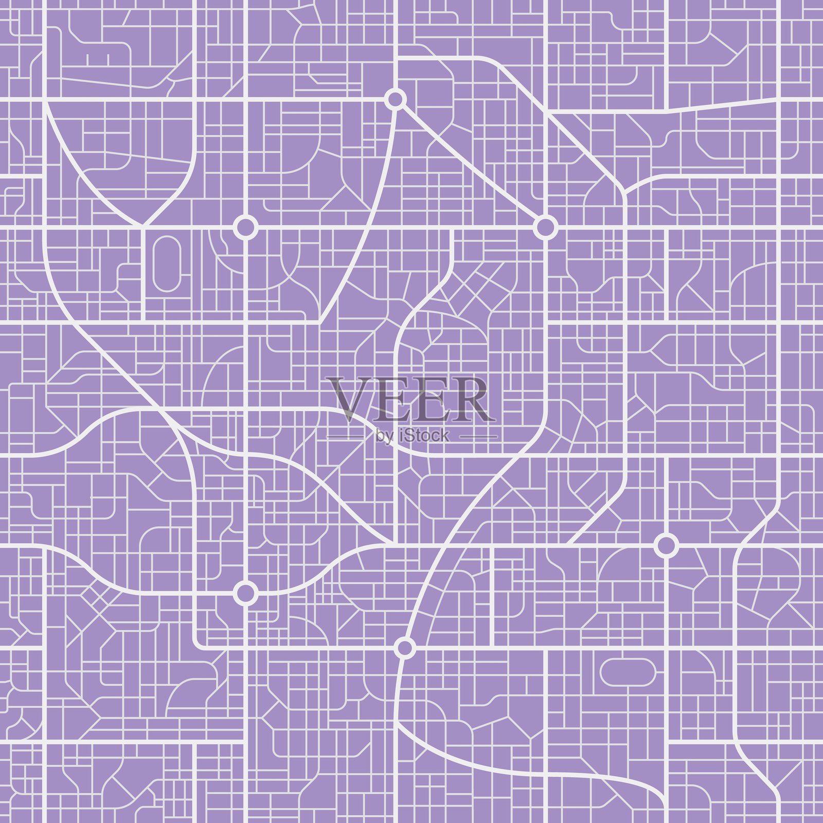 城市地图图案,城镇规划无缝背景插画图片素材