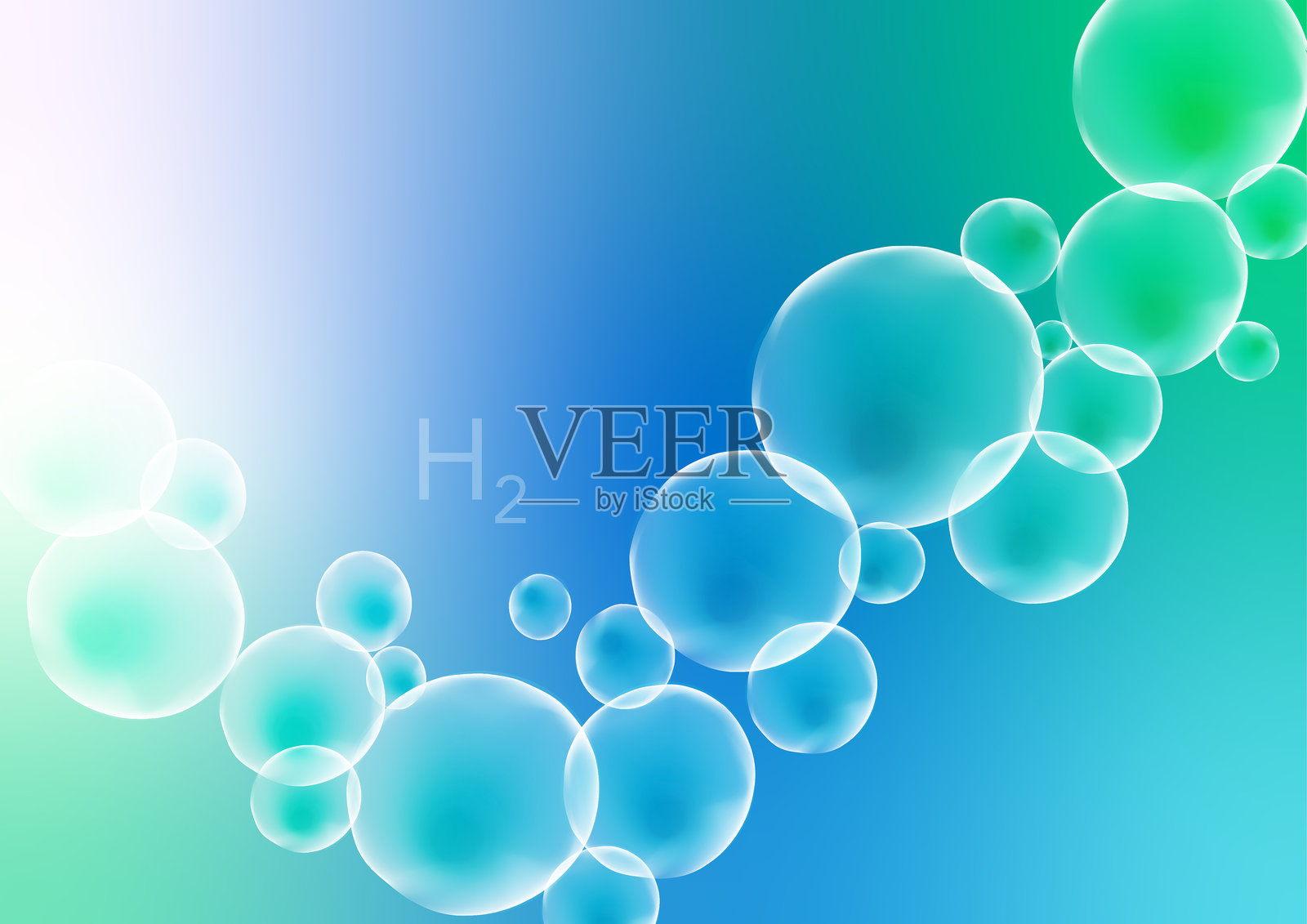 氢气。变革性技术插画图片素材