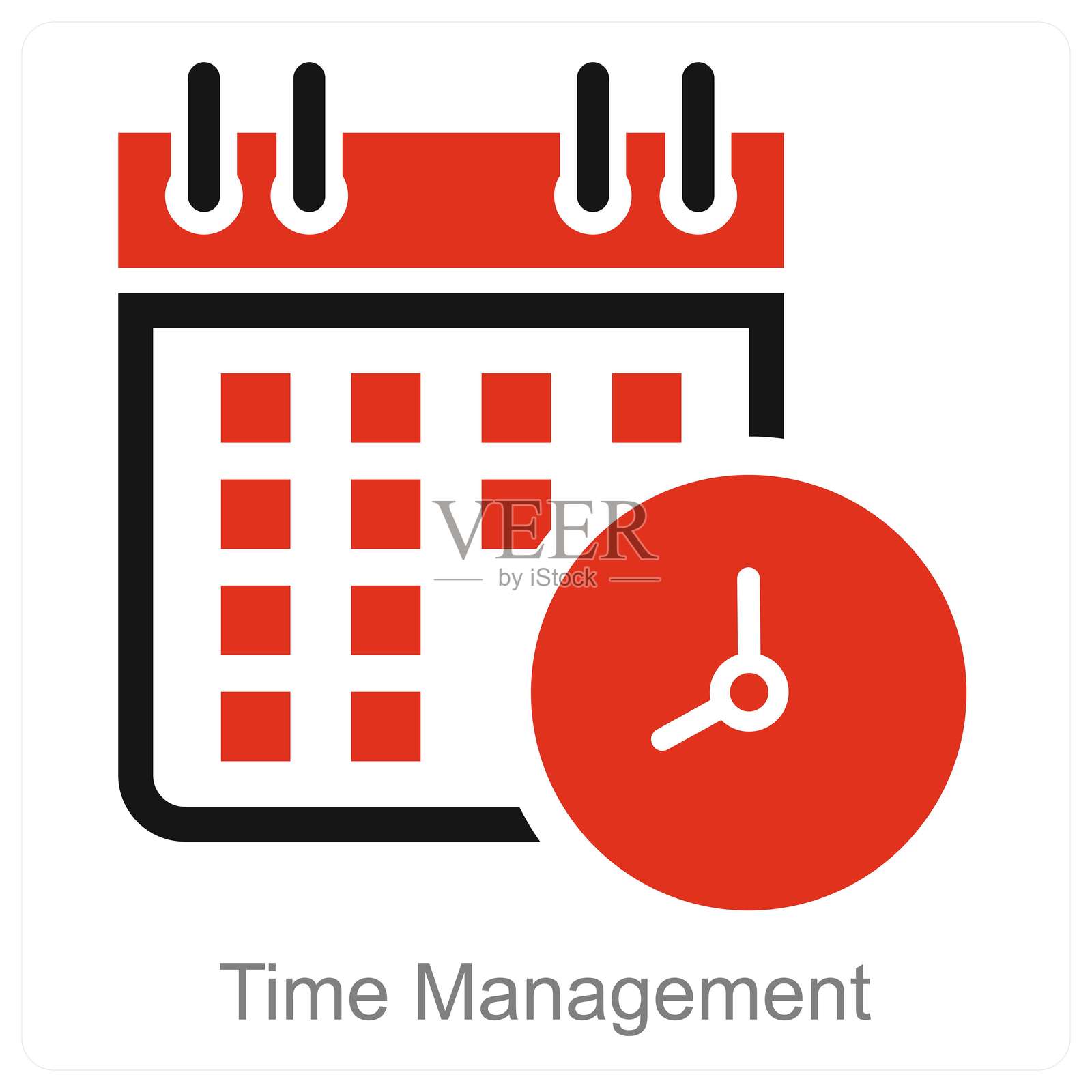 时间管理插画图片素材