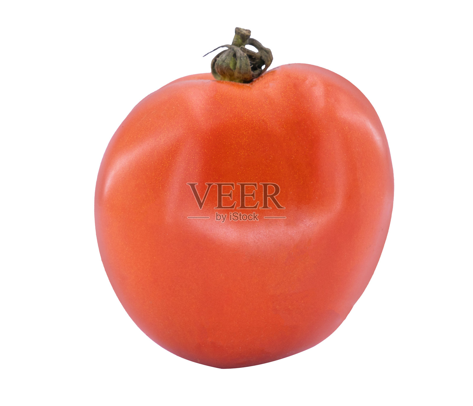 高质量的红色番茄,孤立在白色背景上照片摄影图片