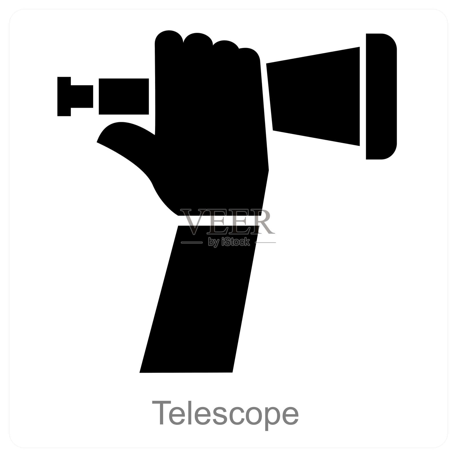 望远镜插画图片素材