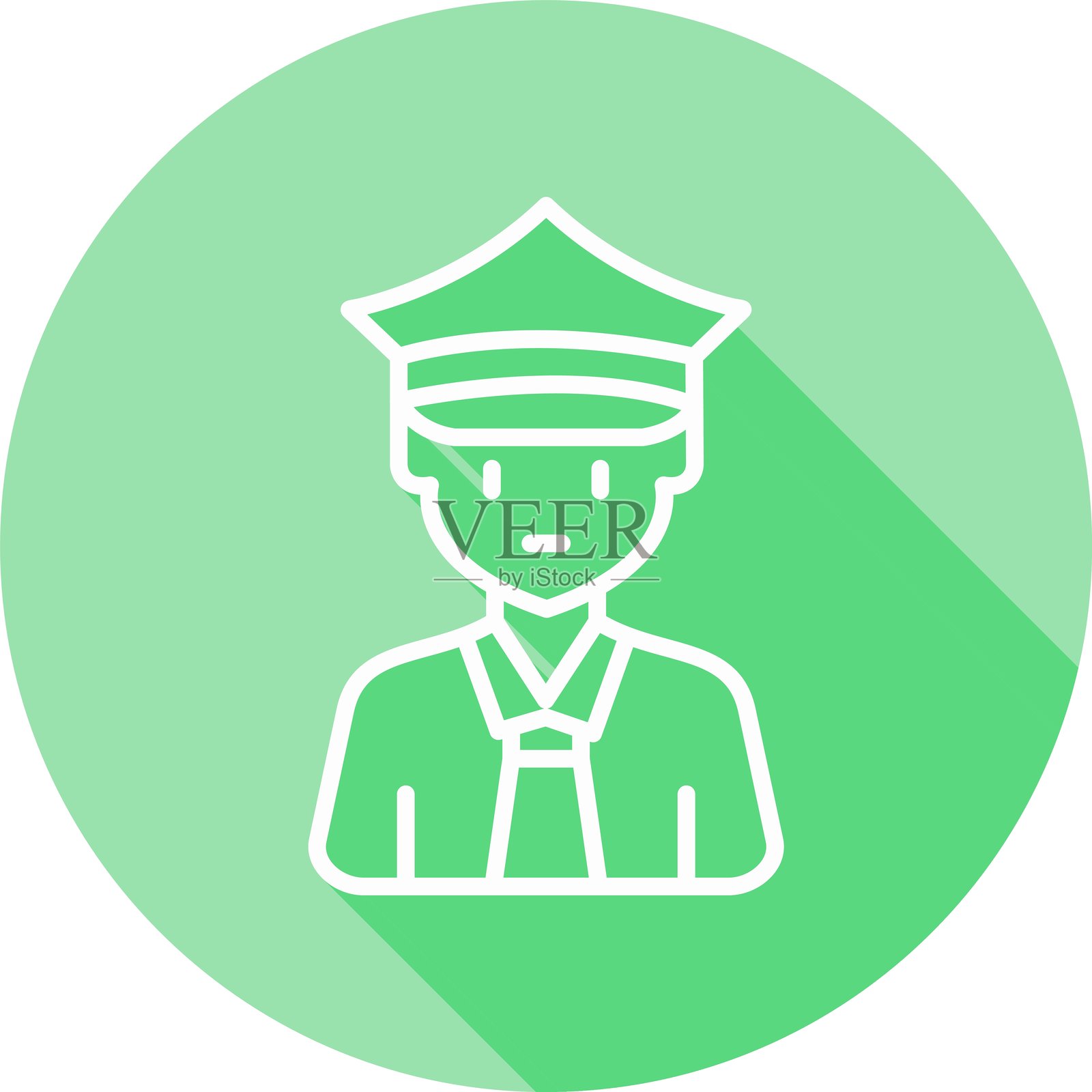 警察新图标设计创意插画图片素材