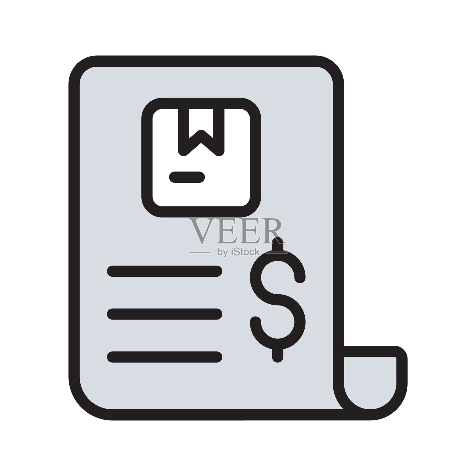 送货发票插画图片素材