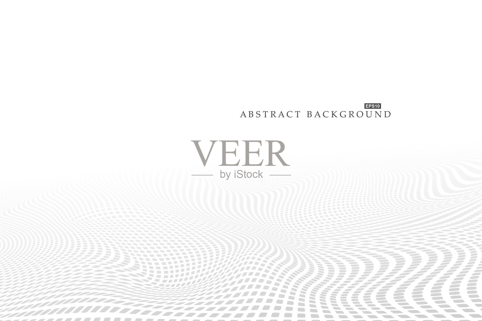 白色未来主义抽象数字背景。带有透视效果的点状表面。科学、商业、技术的独特概念,适合您的创意。可用作横幅、招牌或您的演示文稿。插画图片素材