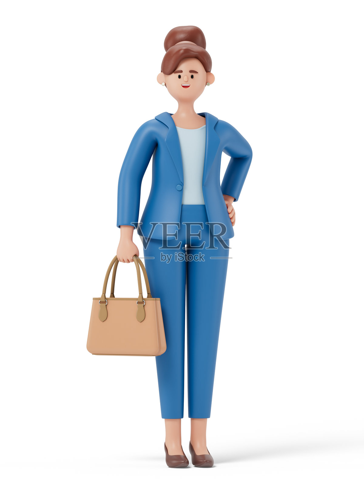 手拿公文包的女性照片摄影图片