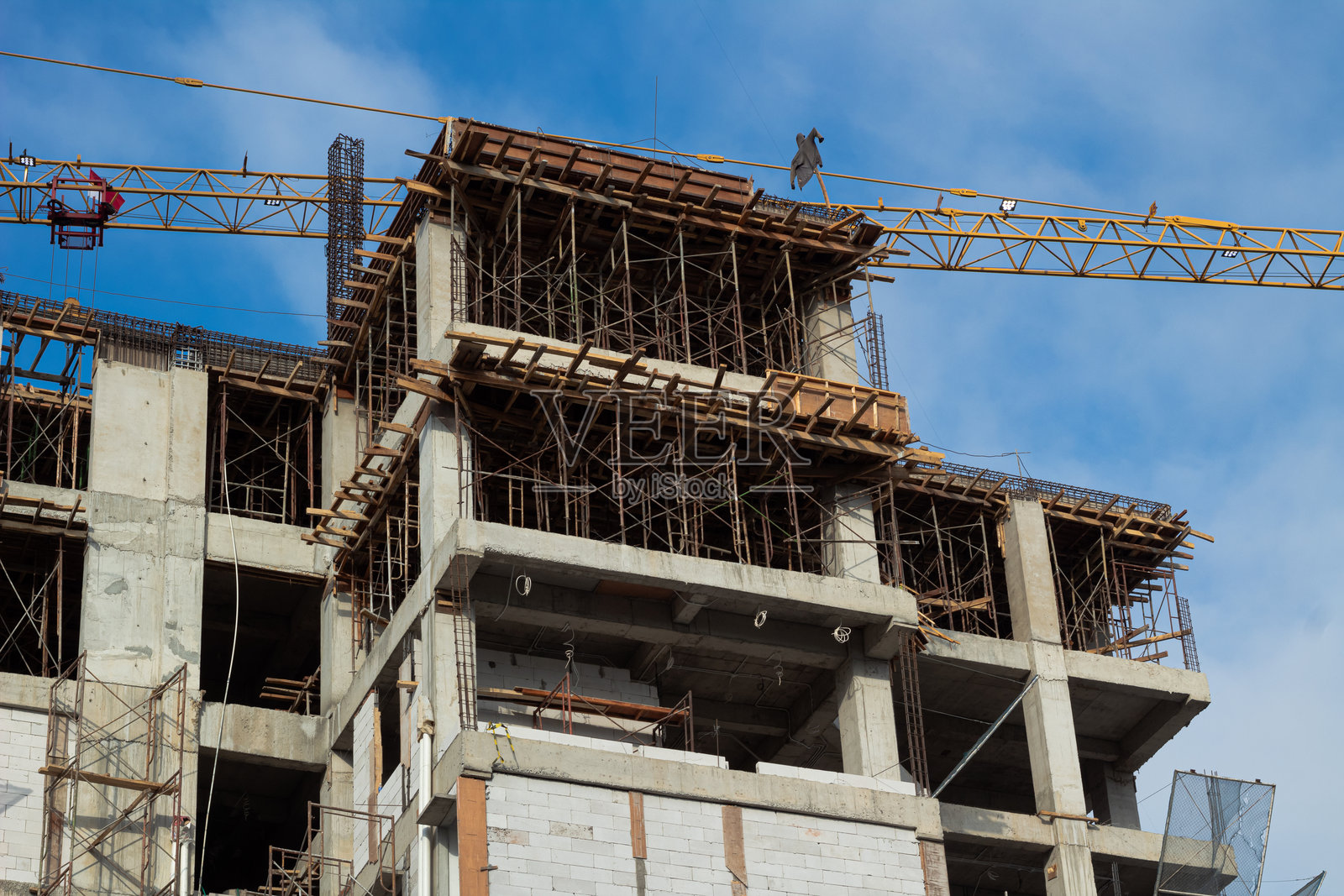 高层建筑施工中 - 城市发展与现代建筑照片摄影图片