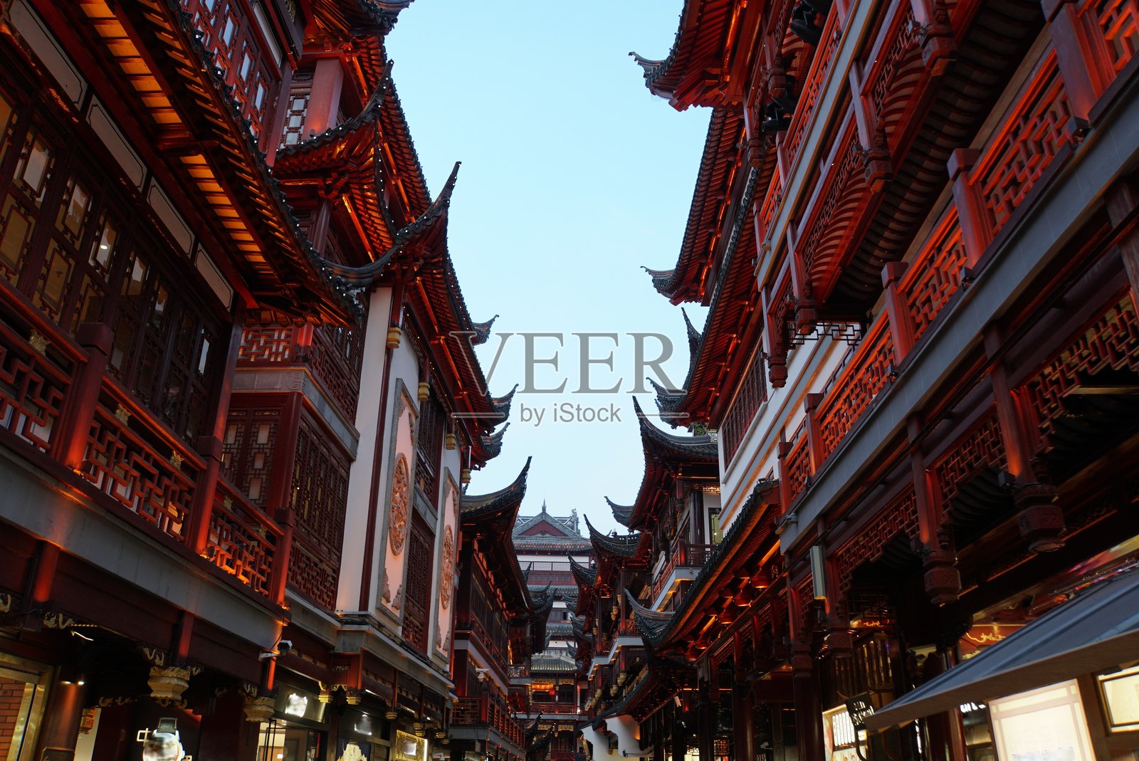 上海豫园老街照片摄影图片