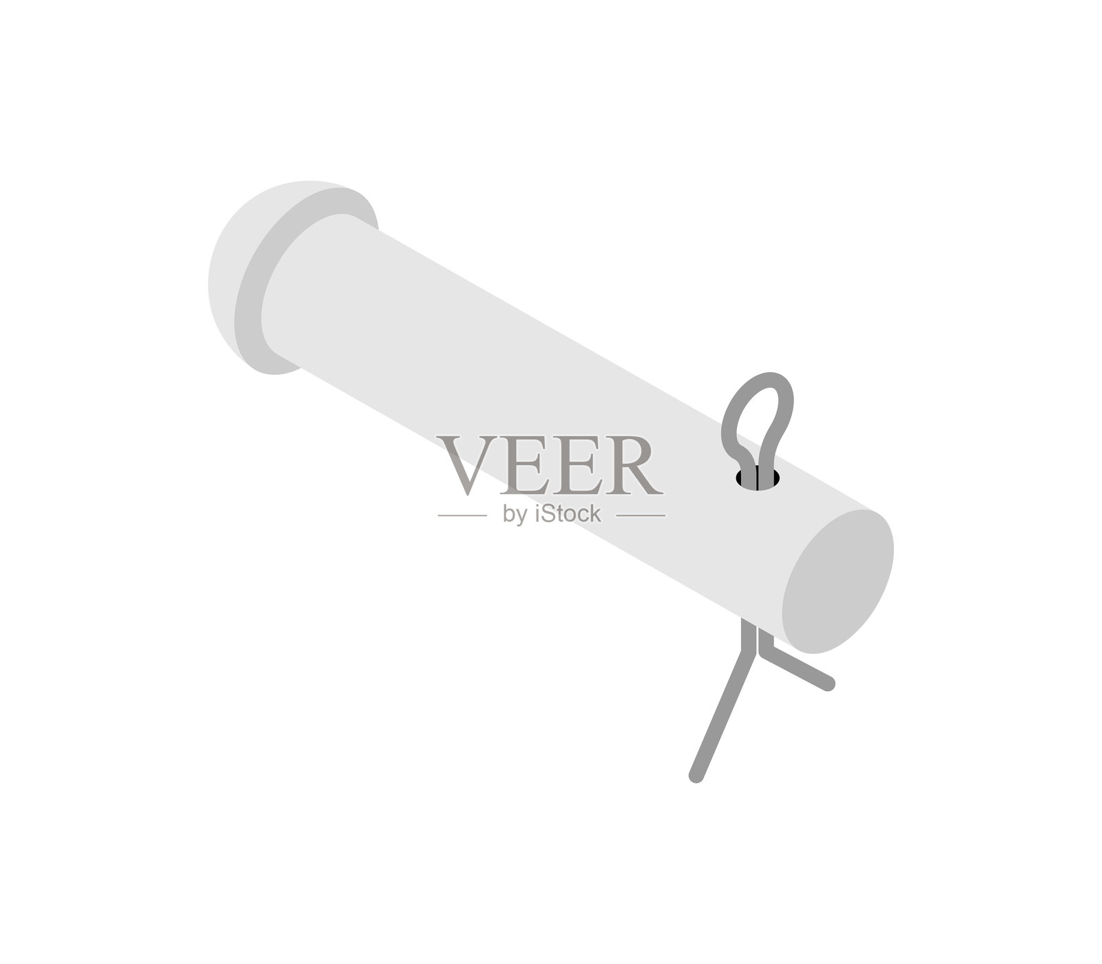 带有销钉的销钉隔离标志。索具连接插画图片素材