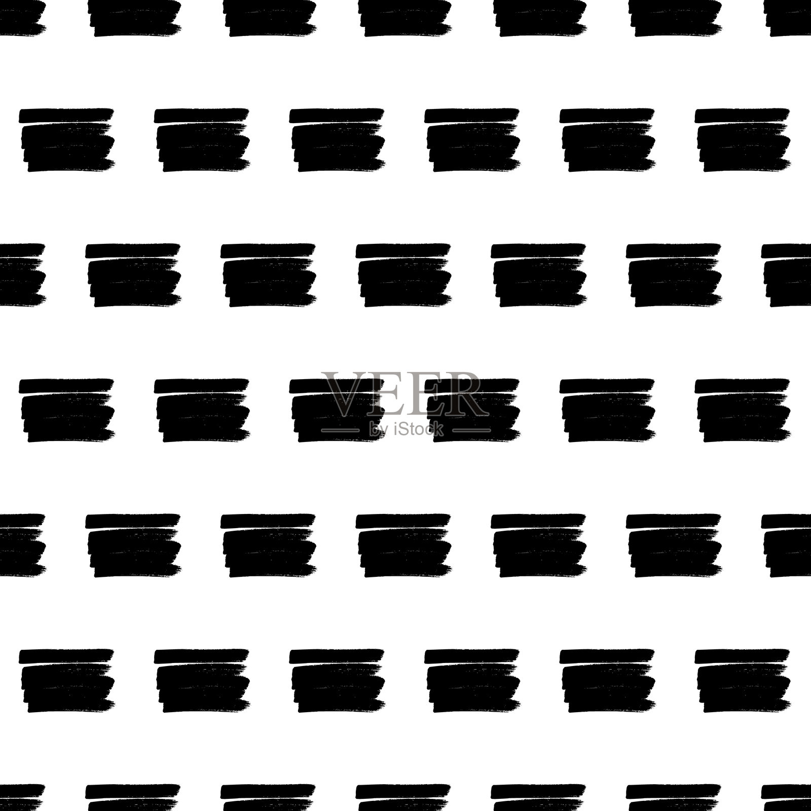 手绘涂鸦污迹的无缝图案插画图片素材