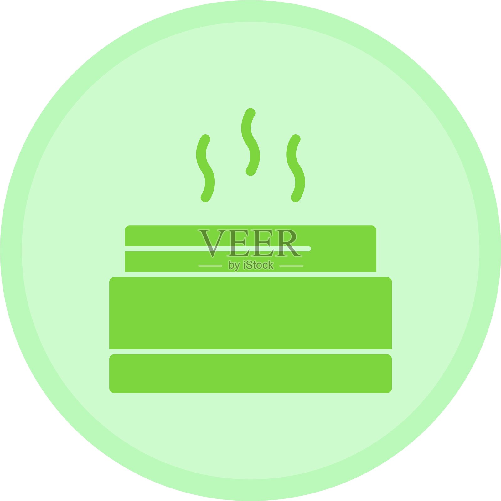 多色圆形竹蒸锅插画图片素材