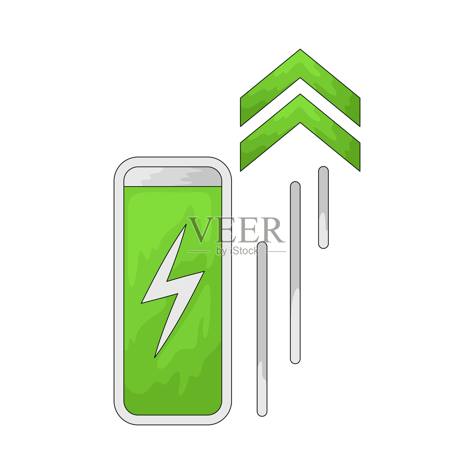 增强动力插画图片素材