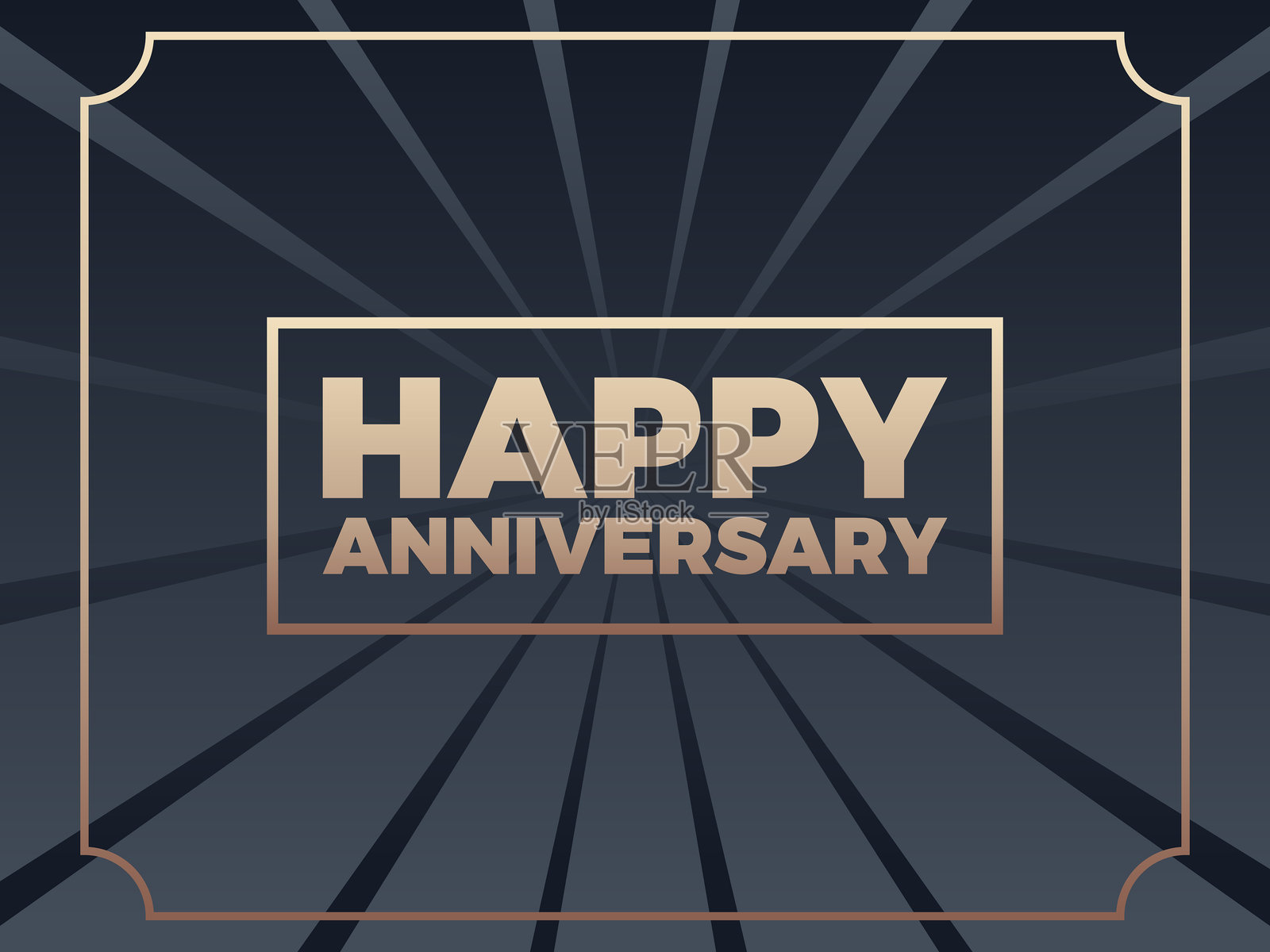 复古风格的快乐周年纪念矢量插图插画图片素材