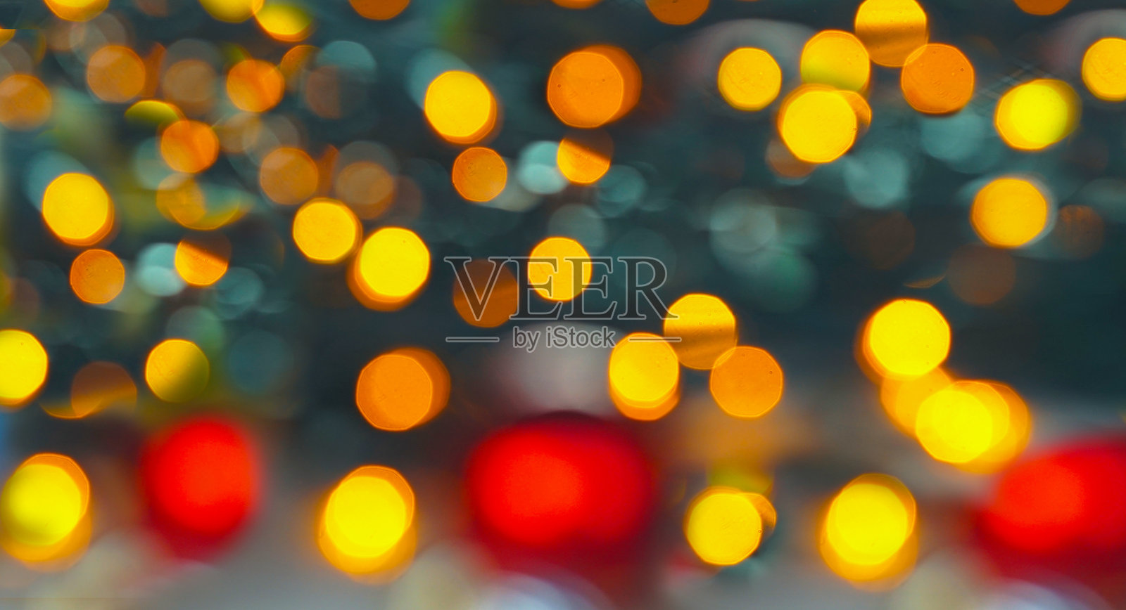 新年灯光的散景照片照片摄影图片