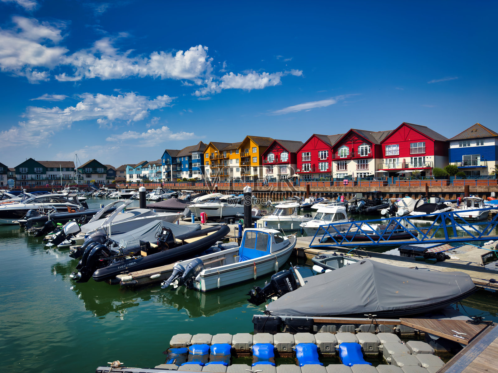 英国德文郡的埃克斯茅斯码头照片摄影图片