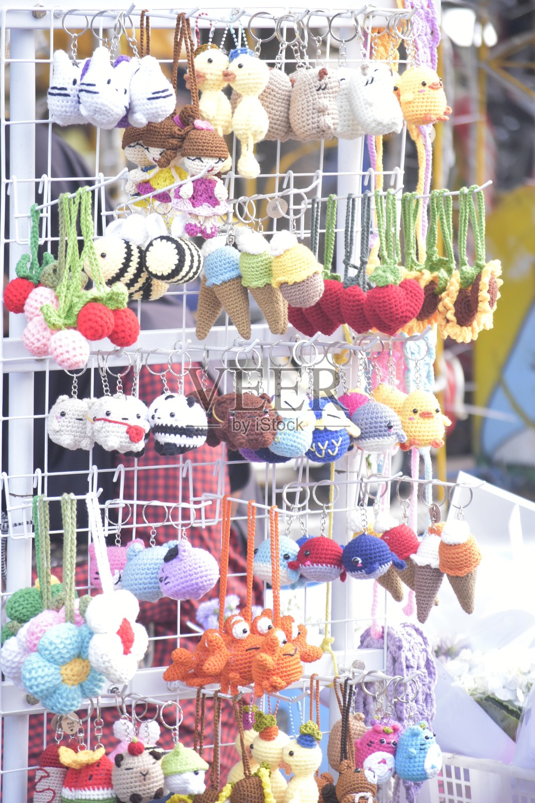 钥匙链手工编织照片摄影图片