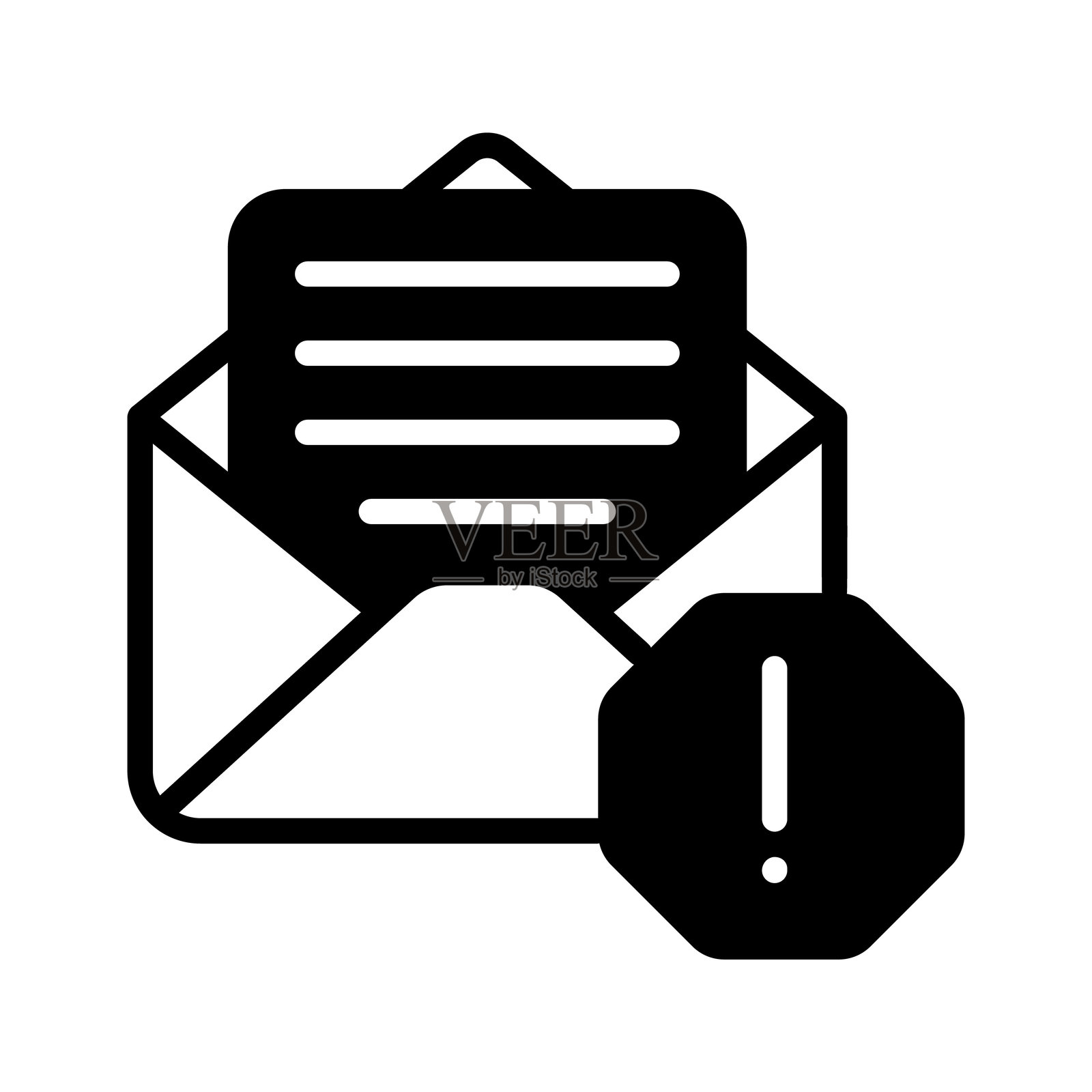 电子邮件诈骗插画图片素材