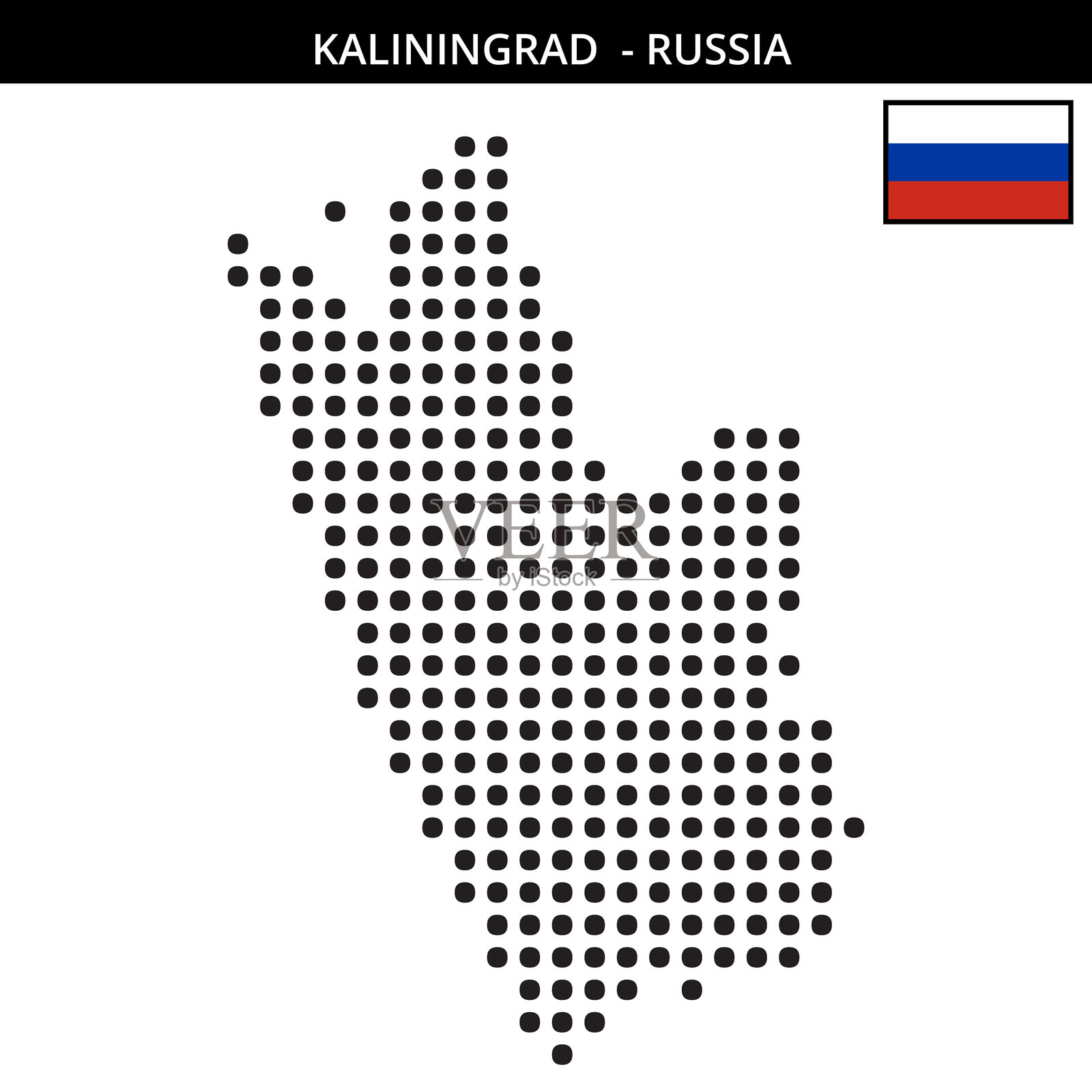 加尔东格勒的大圆点地图插画图片素材