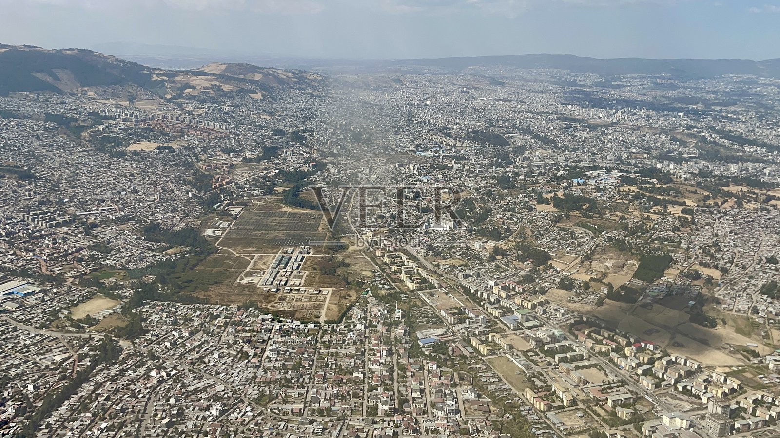 埃塞俄比亚 - 亚的斯亚贝巴 - 空中视角照片摄影图片