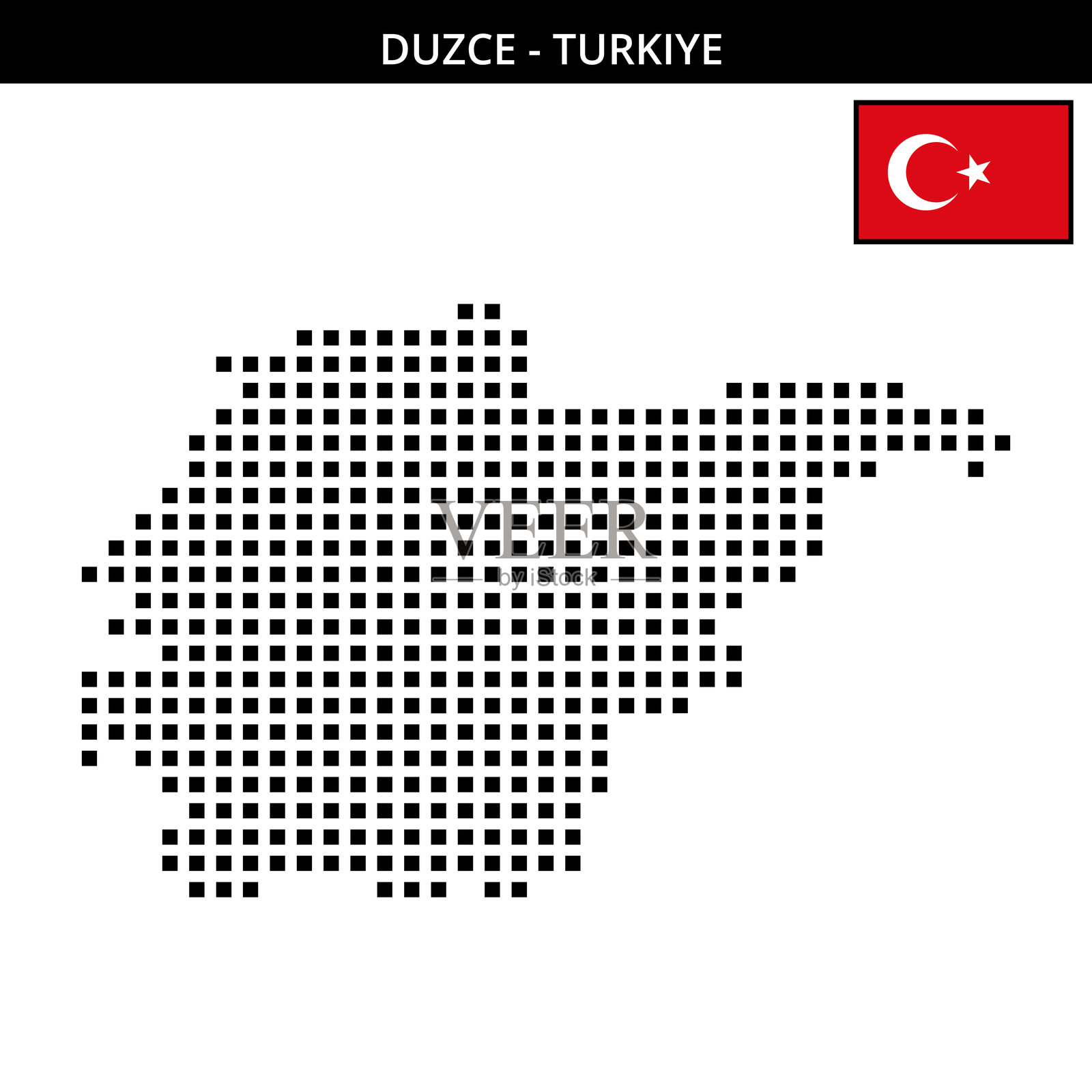 土耳其杜兹的大方格点状地图插画图片素材