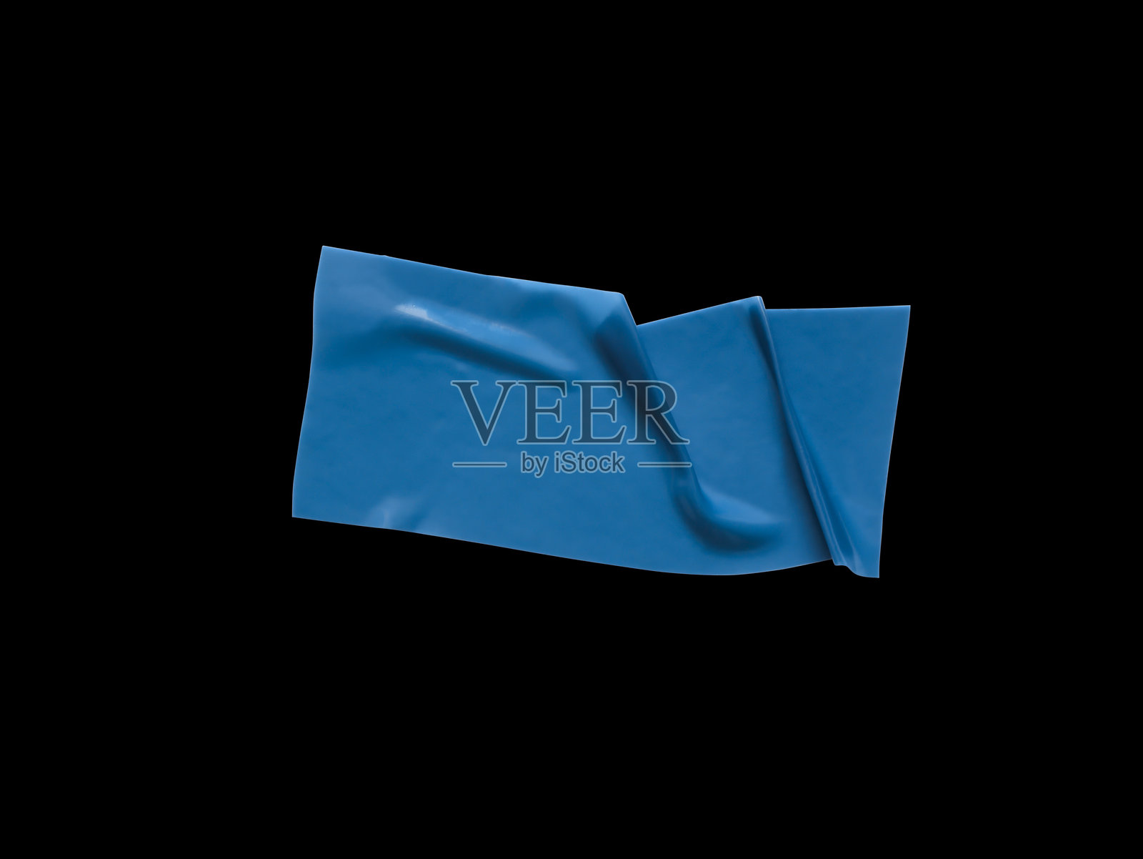 逼真的蓝色橡胶胶带照片摄影图片