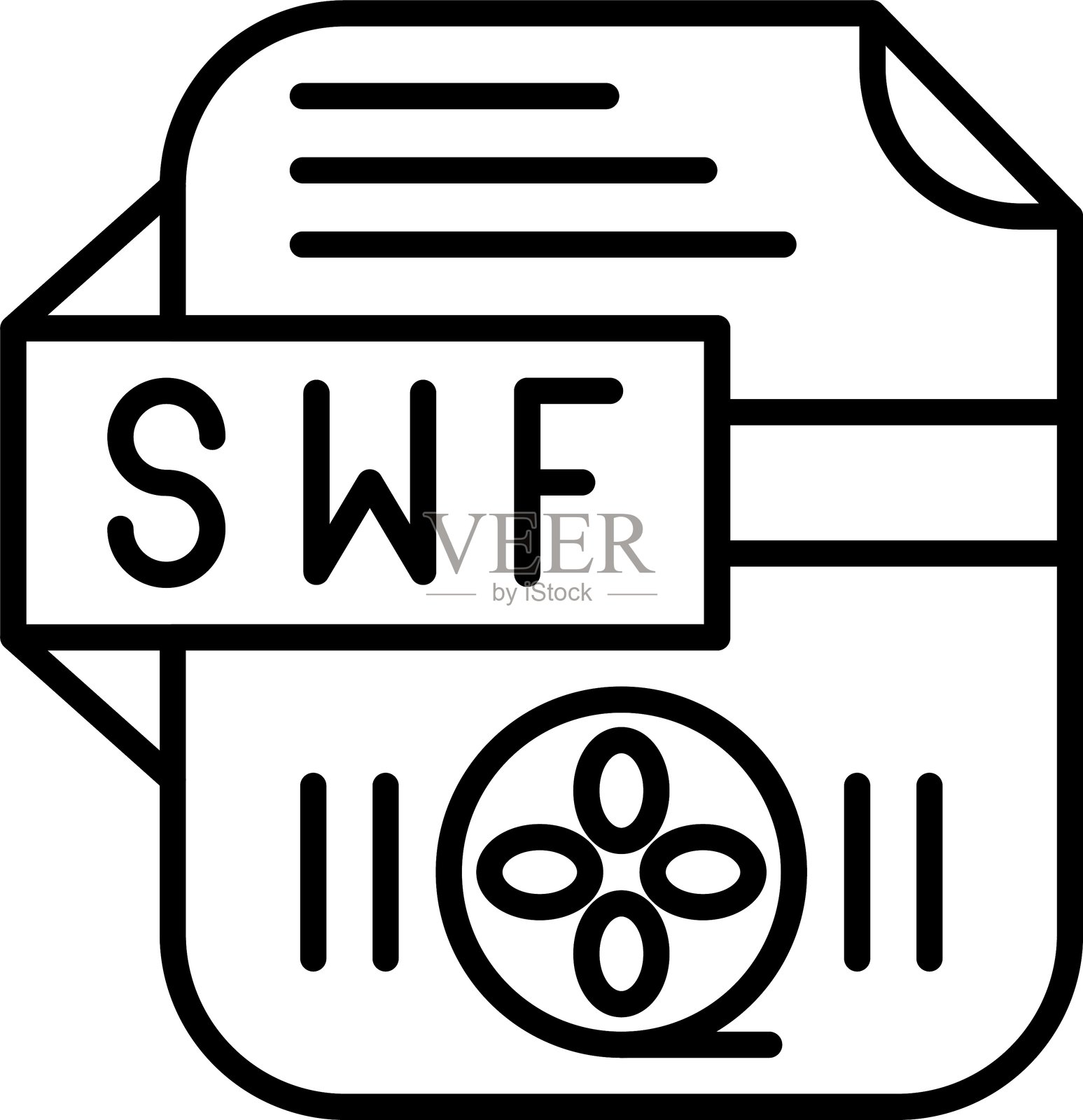 SWF图标矢量元素插画图片素材