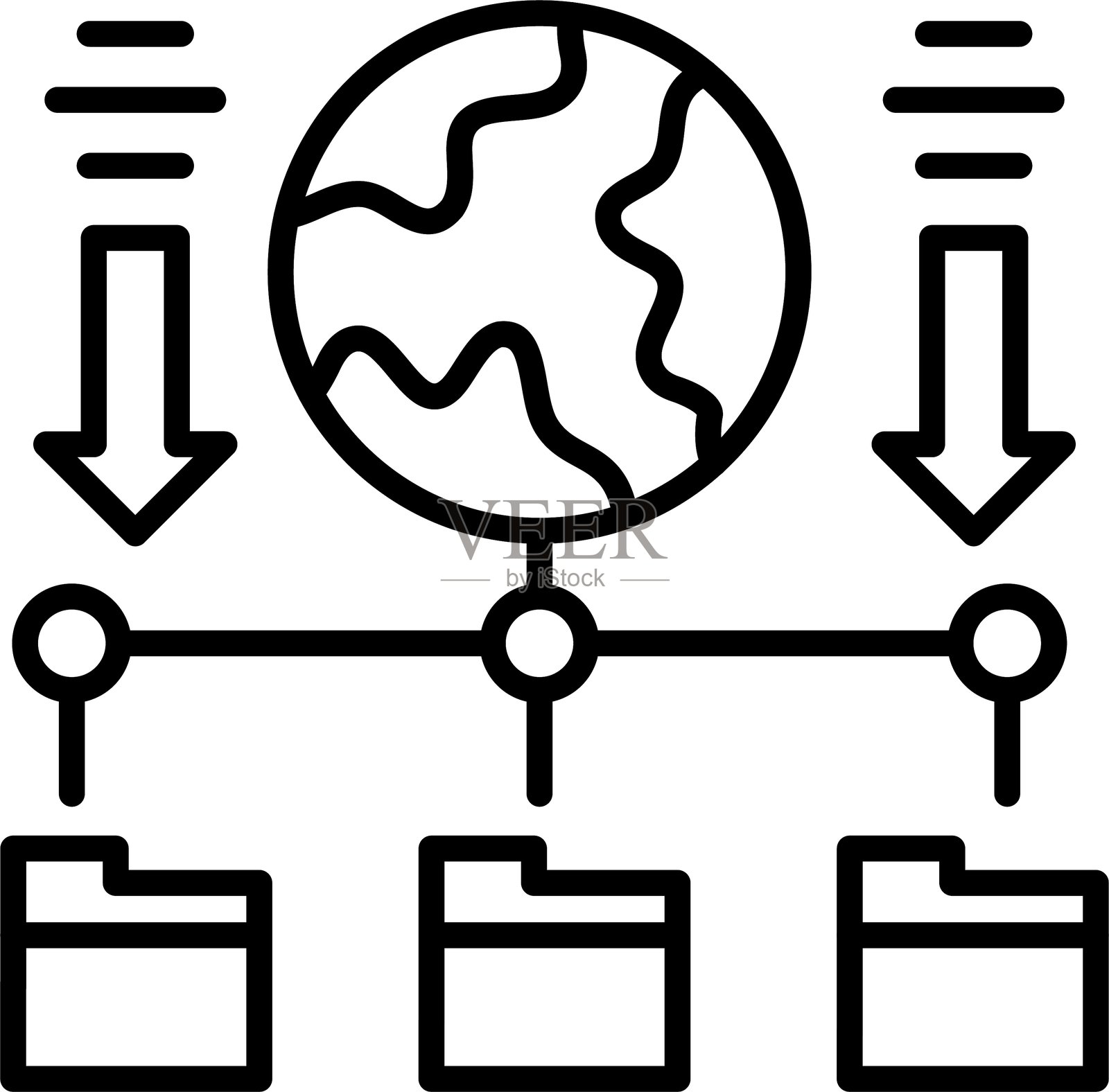 转发图标矢量元素插画图片素材