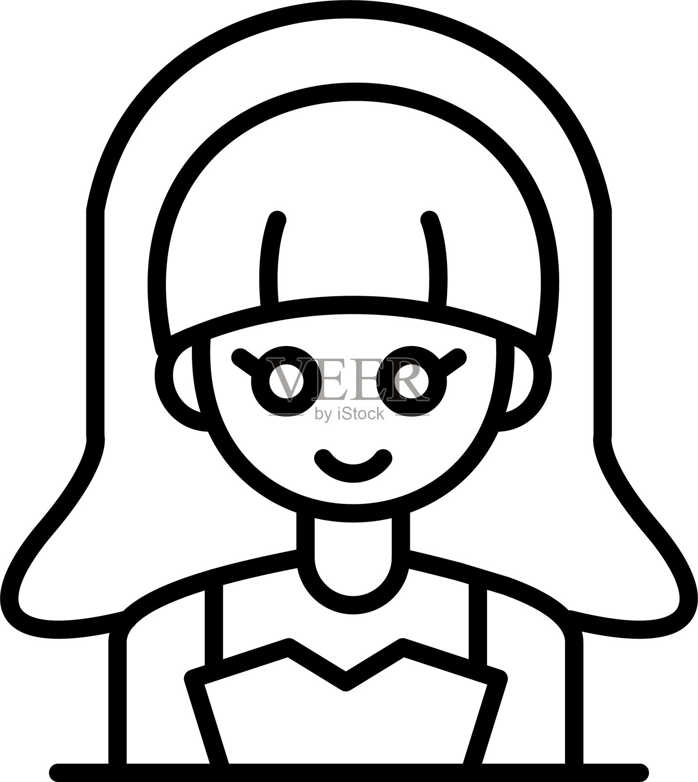 新娘图标矢量元素插画图片素材