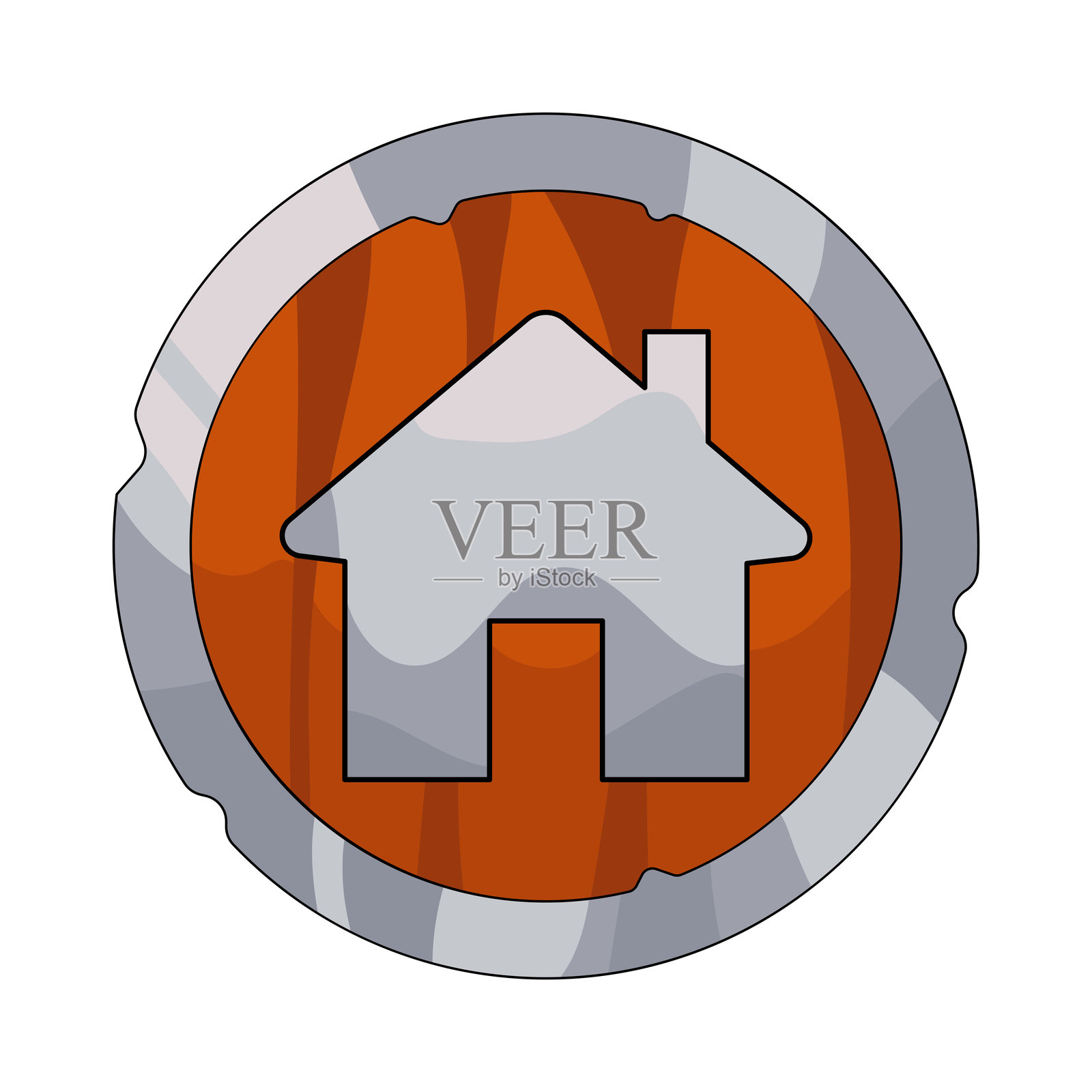 家图标插画图片素材