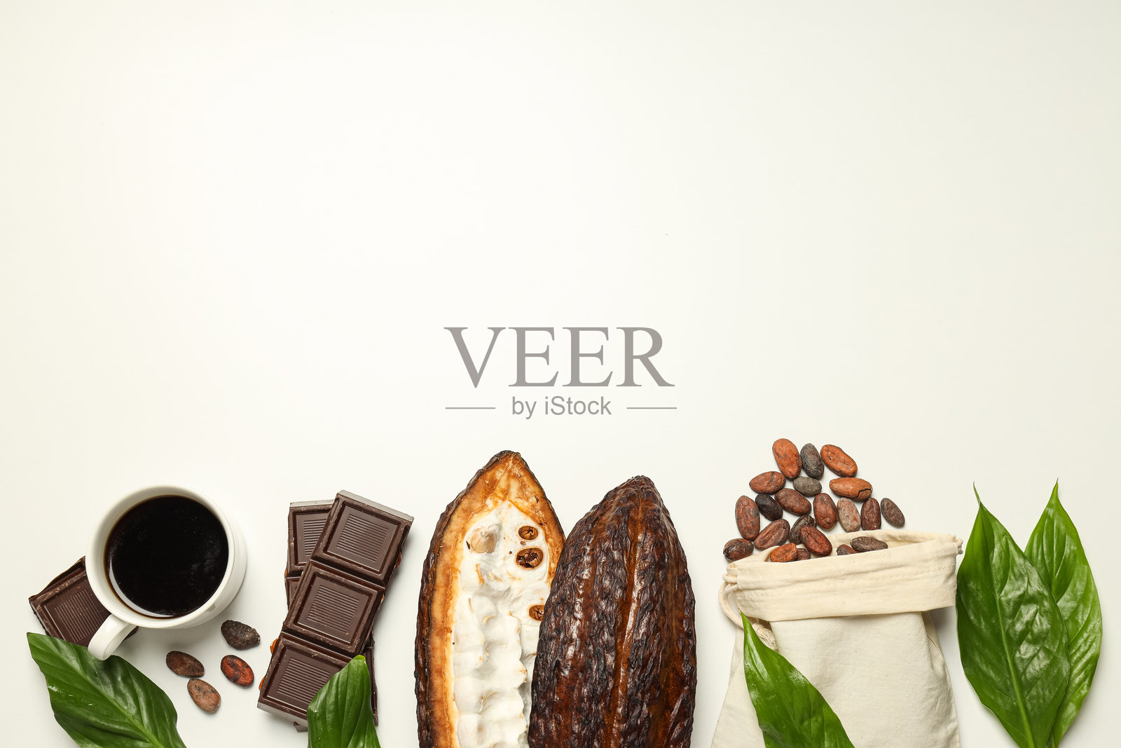 新鲜芳香的食物概念 - 可可豆照片摄影图片