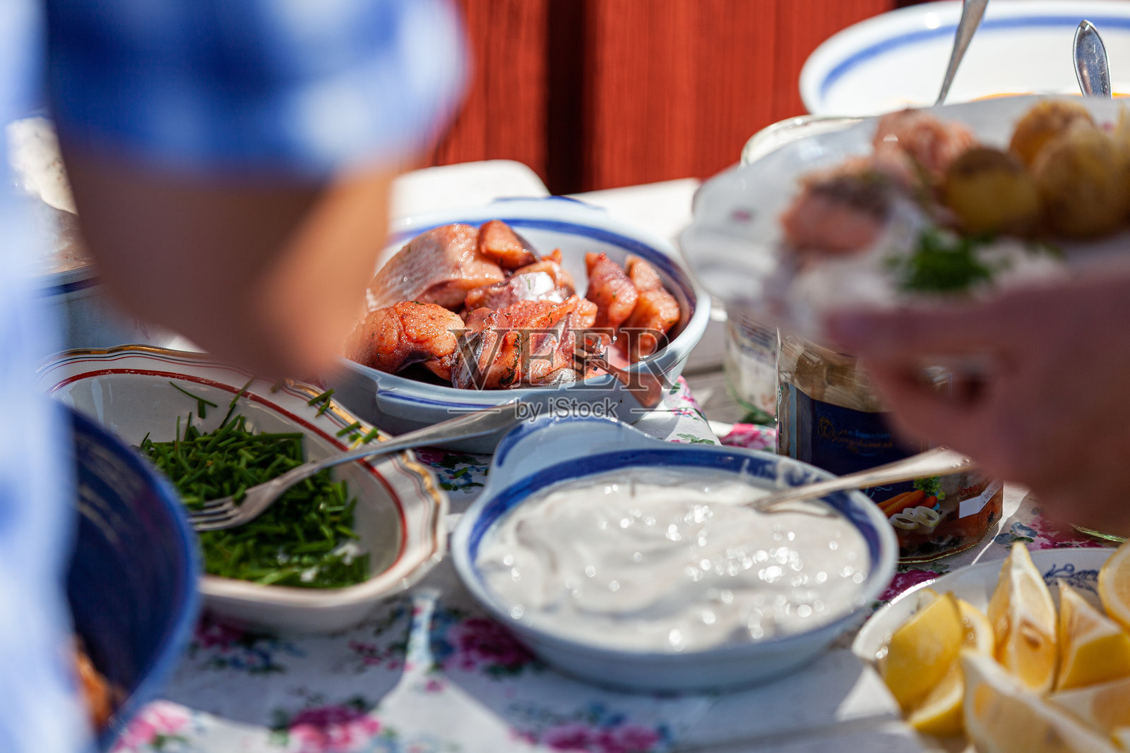 瑞典仲夏自助餐照片摄影图片