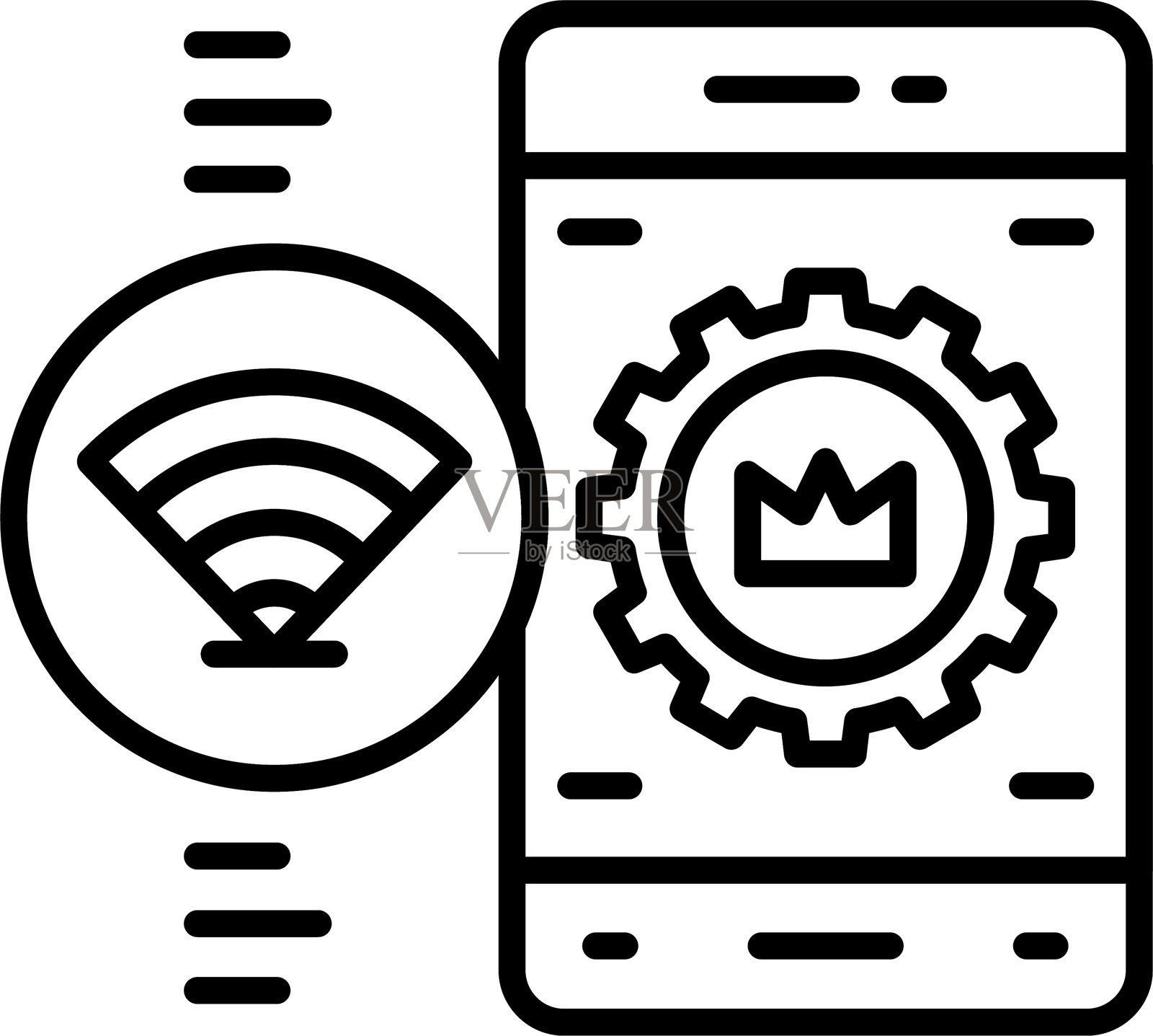 智能手机图标矢量元素插画图片素材