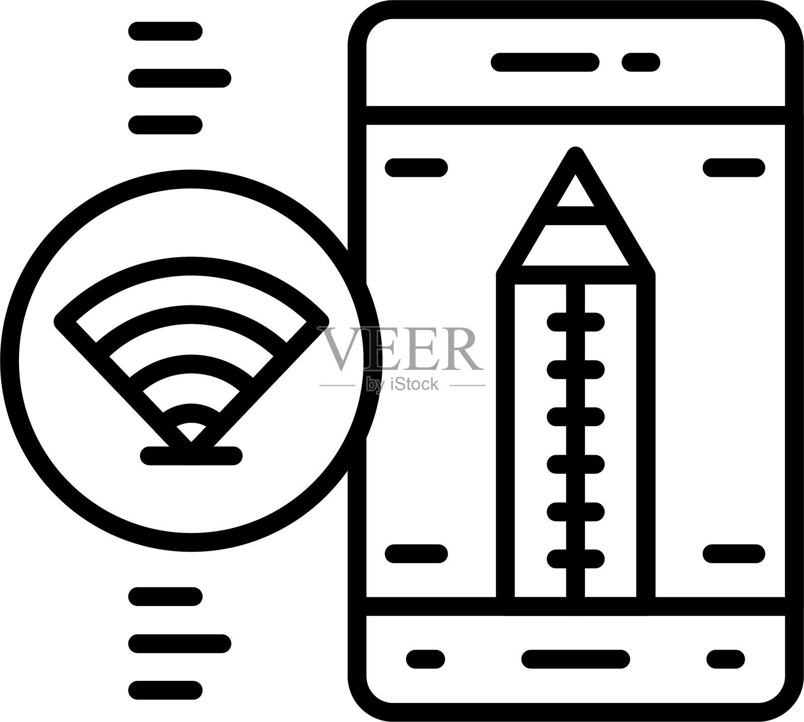 智能手机图标矢量元素插画图片素材