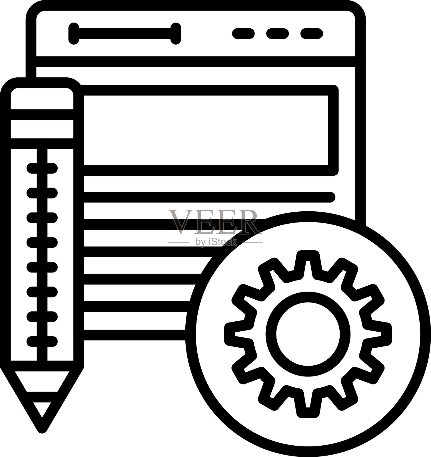 浏览器图标矢量元素插画图片素材