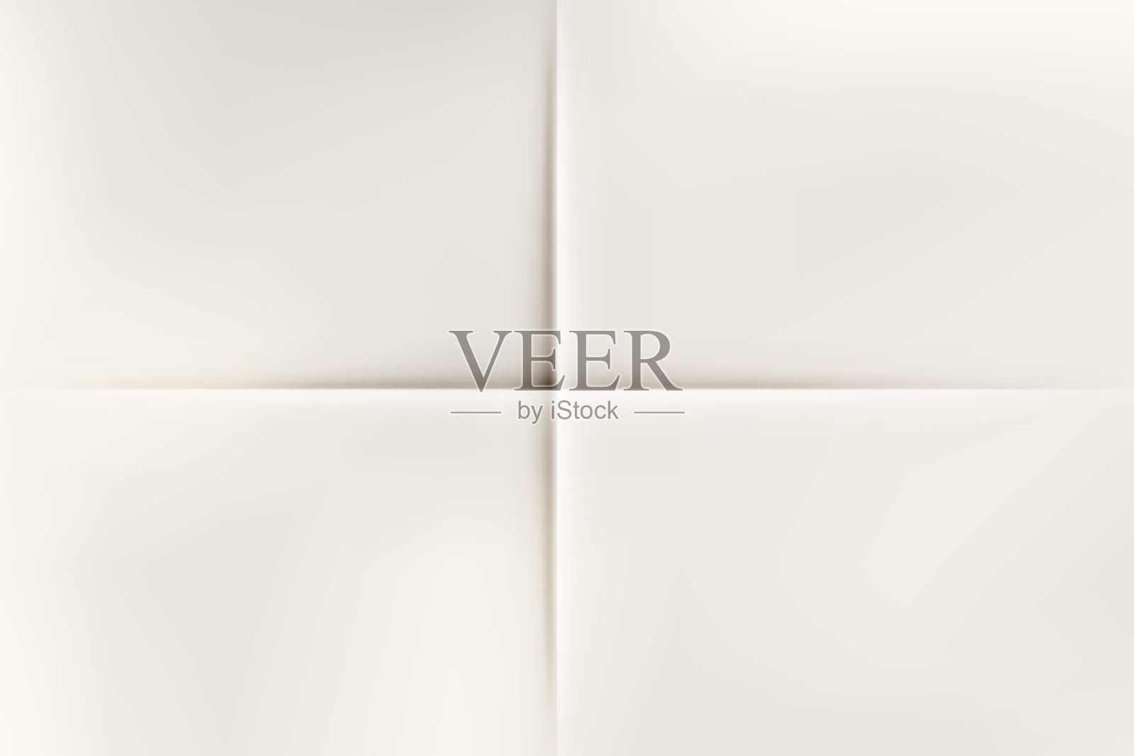 折叠的白色纸张模型。信件和菜单的矢量空白模板。带有阴影和皱纹的纹理页面。插画图片素材