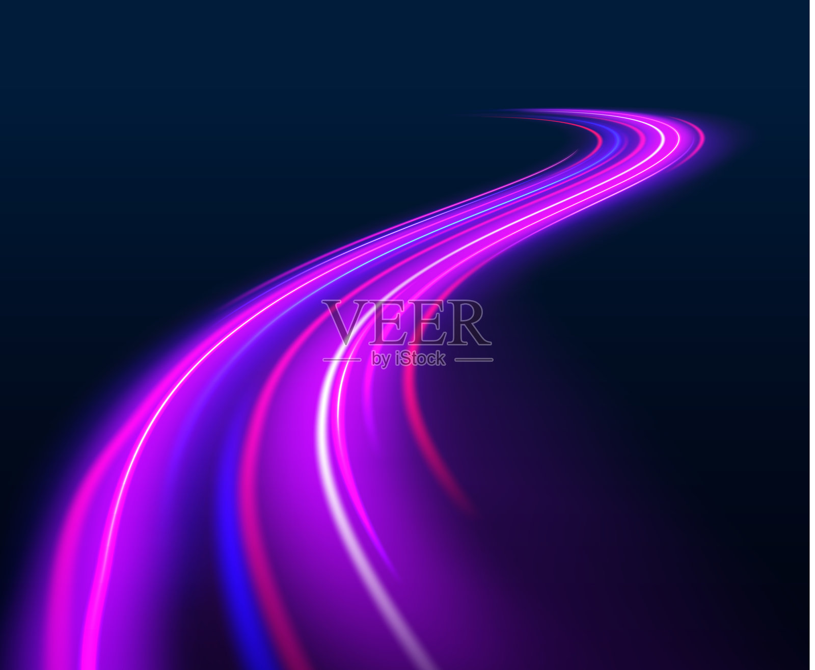 彗星形状的线条插画图片素材