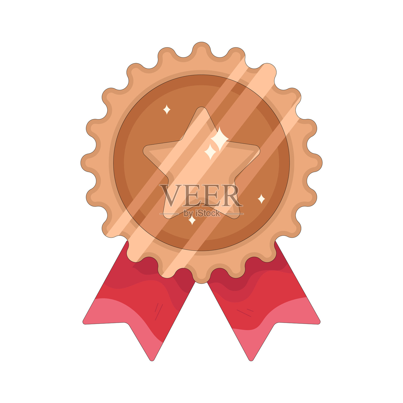 铜牌插画图片素材