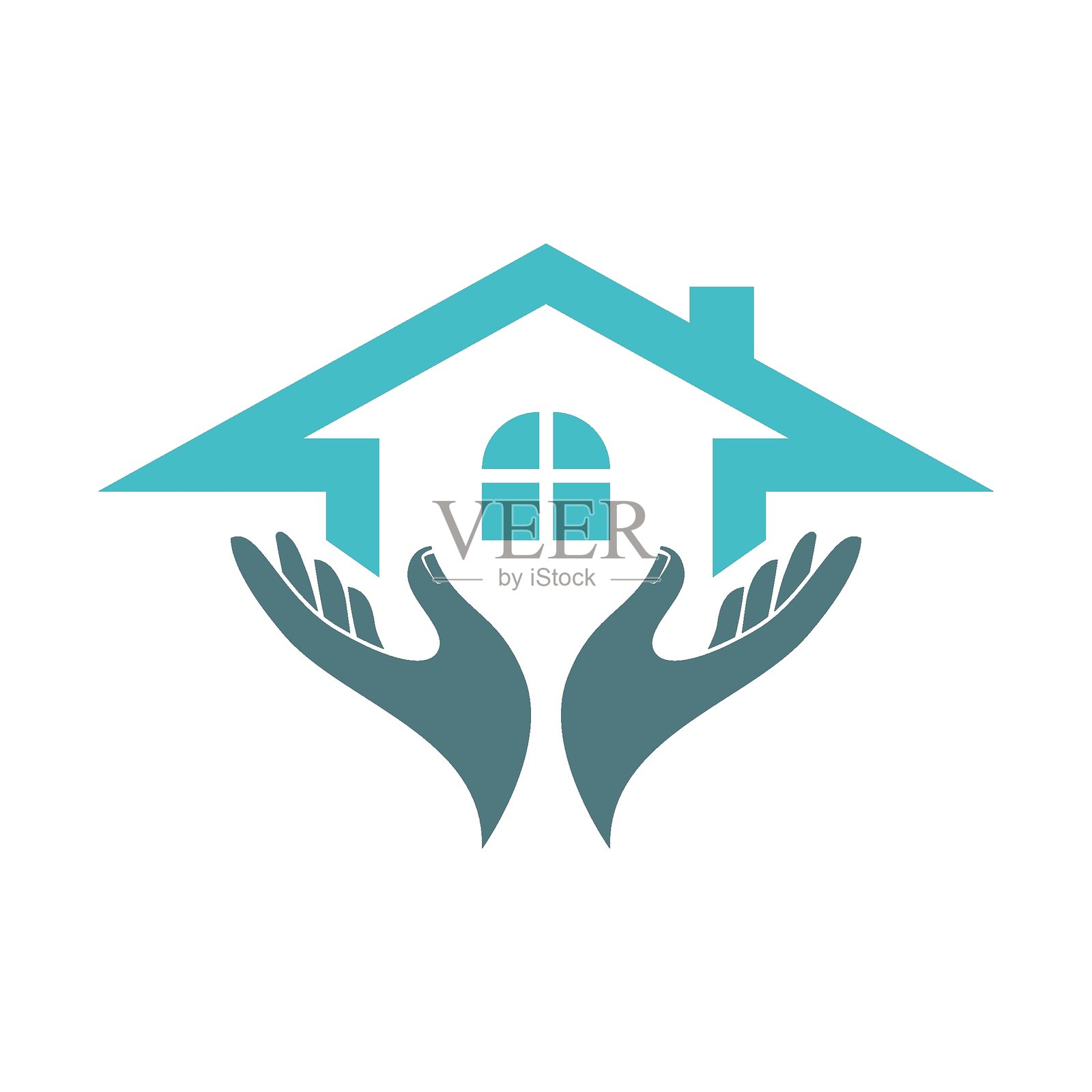 手形图标logo设计插画图片素材