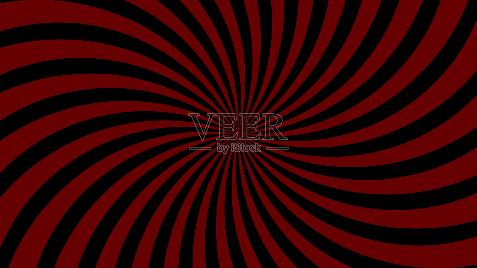 红黑螺旋漩涡设计。这种动态光学图案非常适合抽象背景或波普艺术主题。插画图片素材