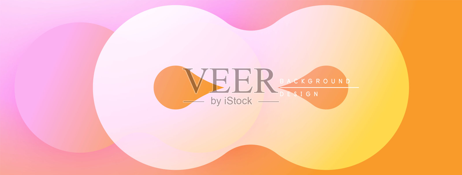 抽象形状交融,形成柔和的渐变。温暖的色彩主导设计,唤起现代美学。极简的构图。插画图片素材