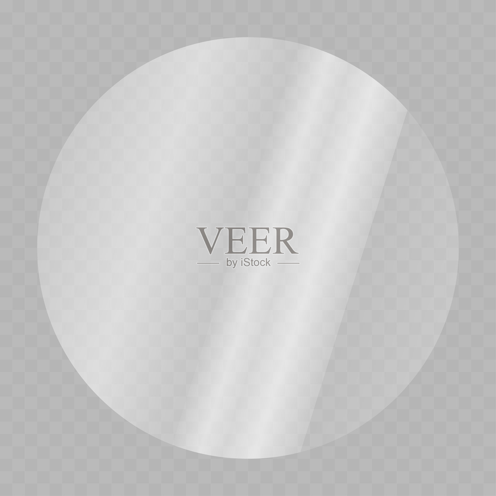 美丽的真实反射。圆形玻璃盘的纹理。库存矢量插图插画图片素材