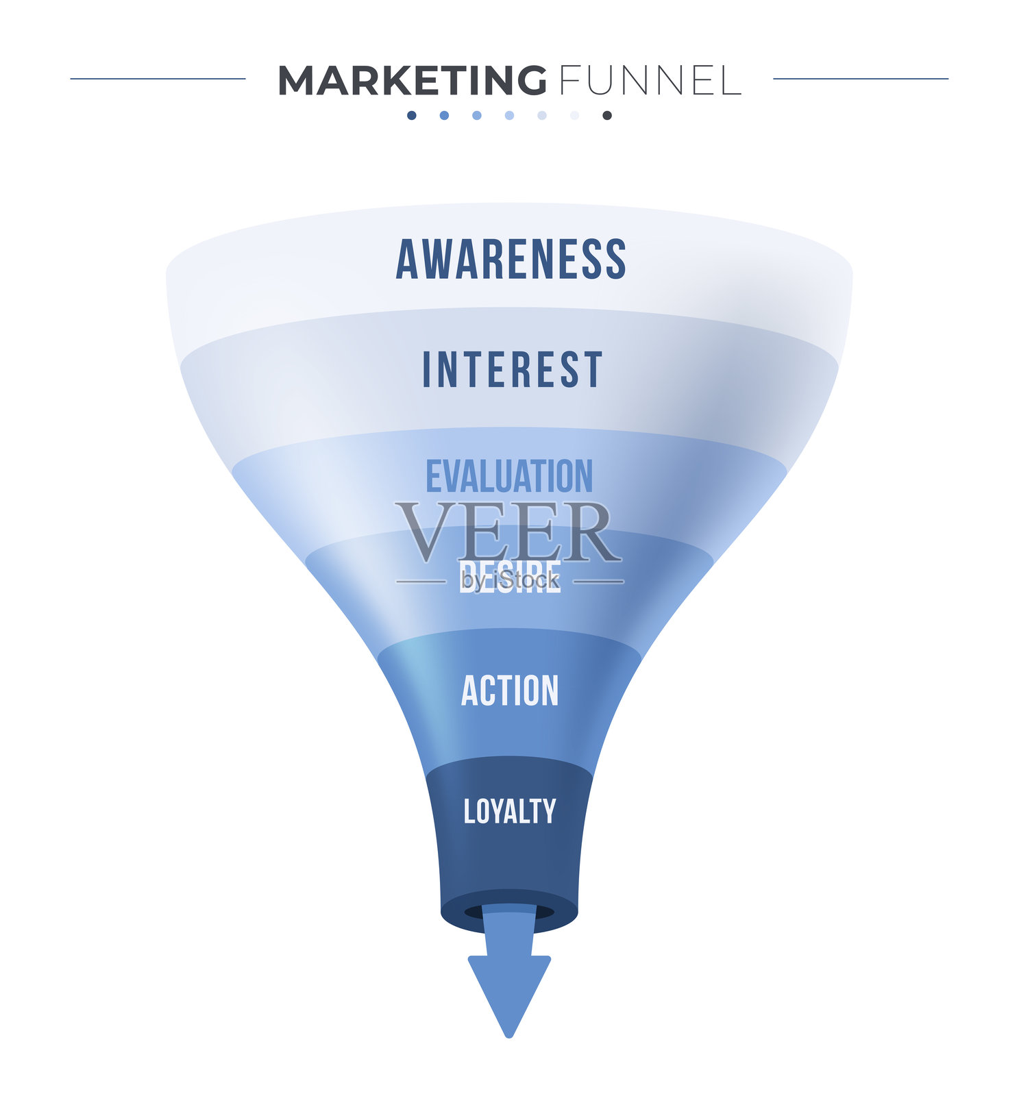 增加销售的营销信息图,包含商业计划和市场营销的六个步骤插画图片素材