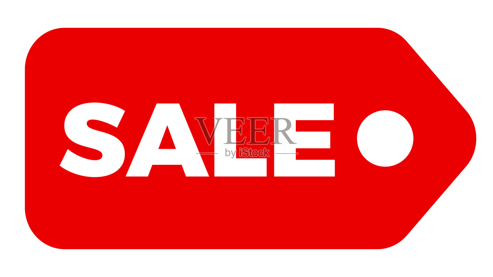 红色促销标签插画图片素材