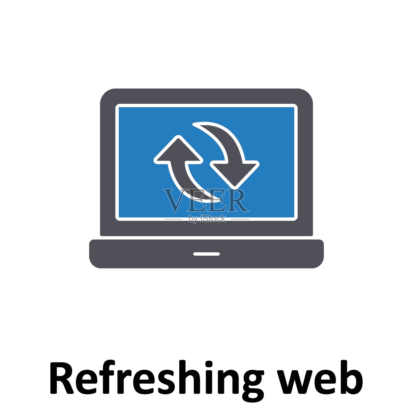 可轻松修改或编辑的清新网页矢量图标插画图片素材