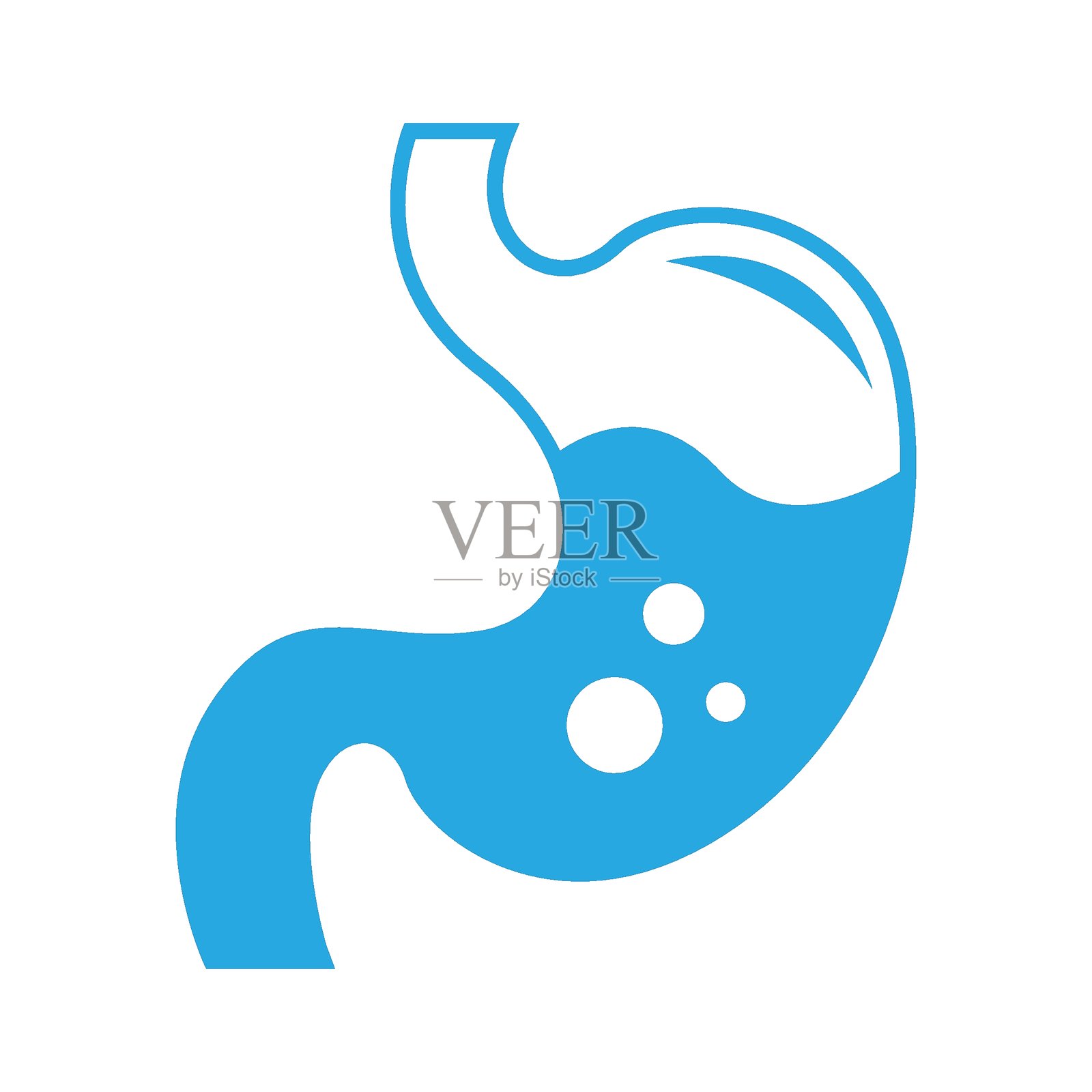 胃部健康医疗图标设计插画图片素材