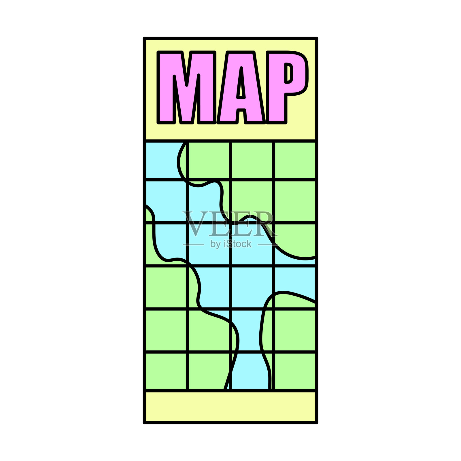 地图图标插画图片素材