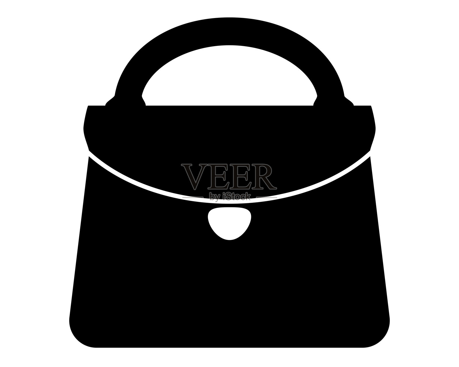 包,女性手提包 - 用于标志、图标或模板的矢量轮廓图像。插画图片素材