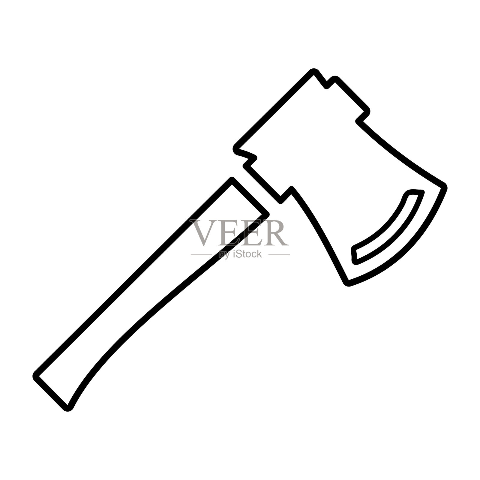 斧头,刀片图标插画图片素材