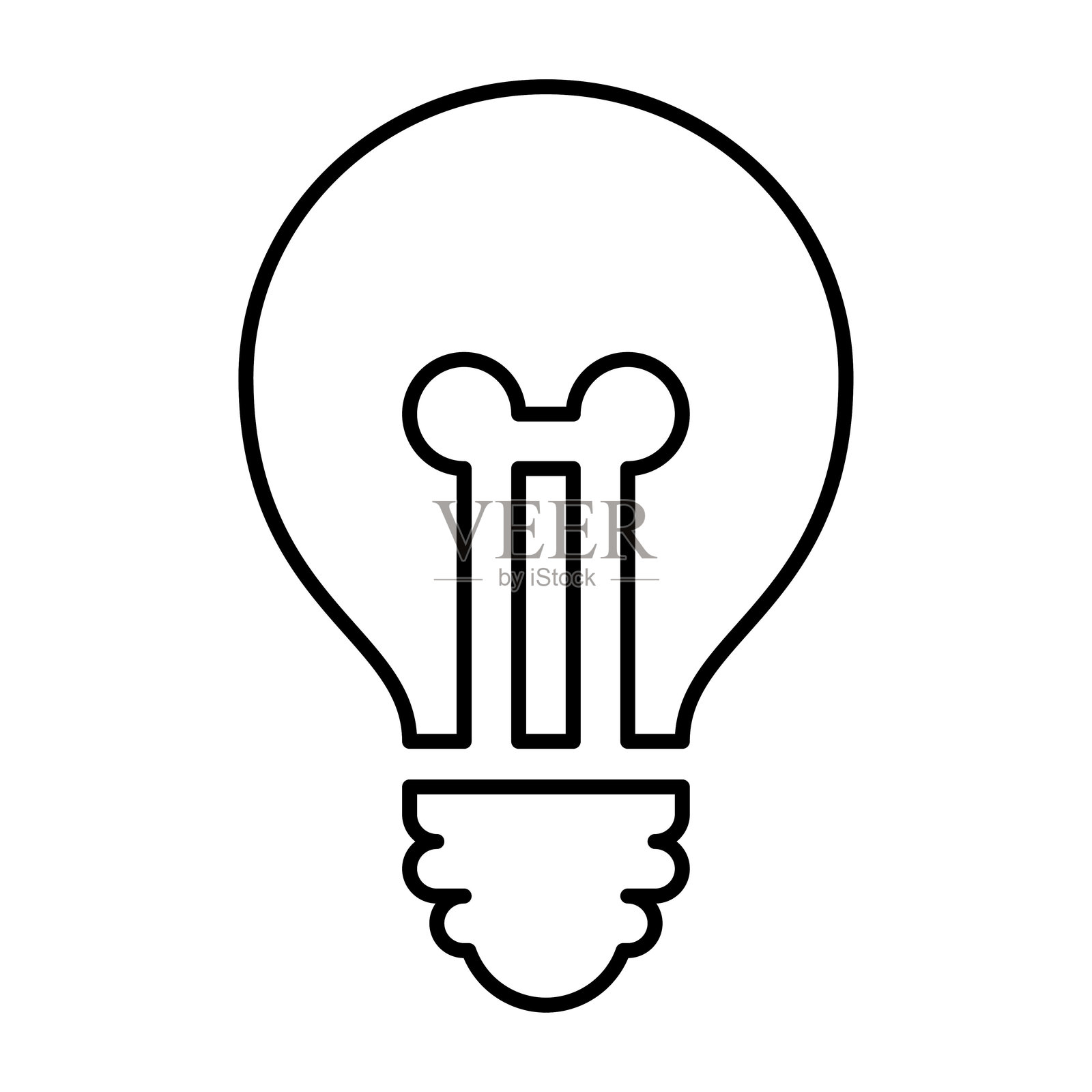 灯泡,创意图标插画图片素材