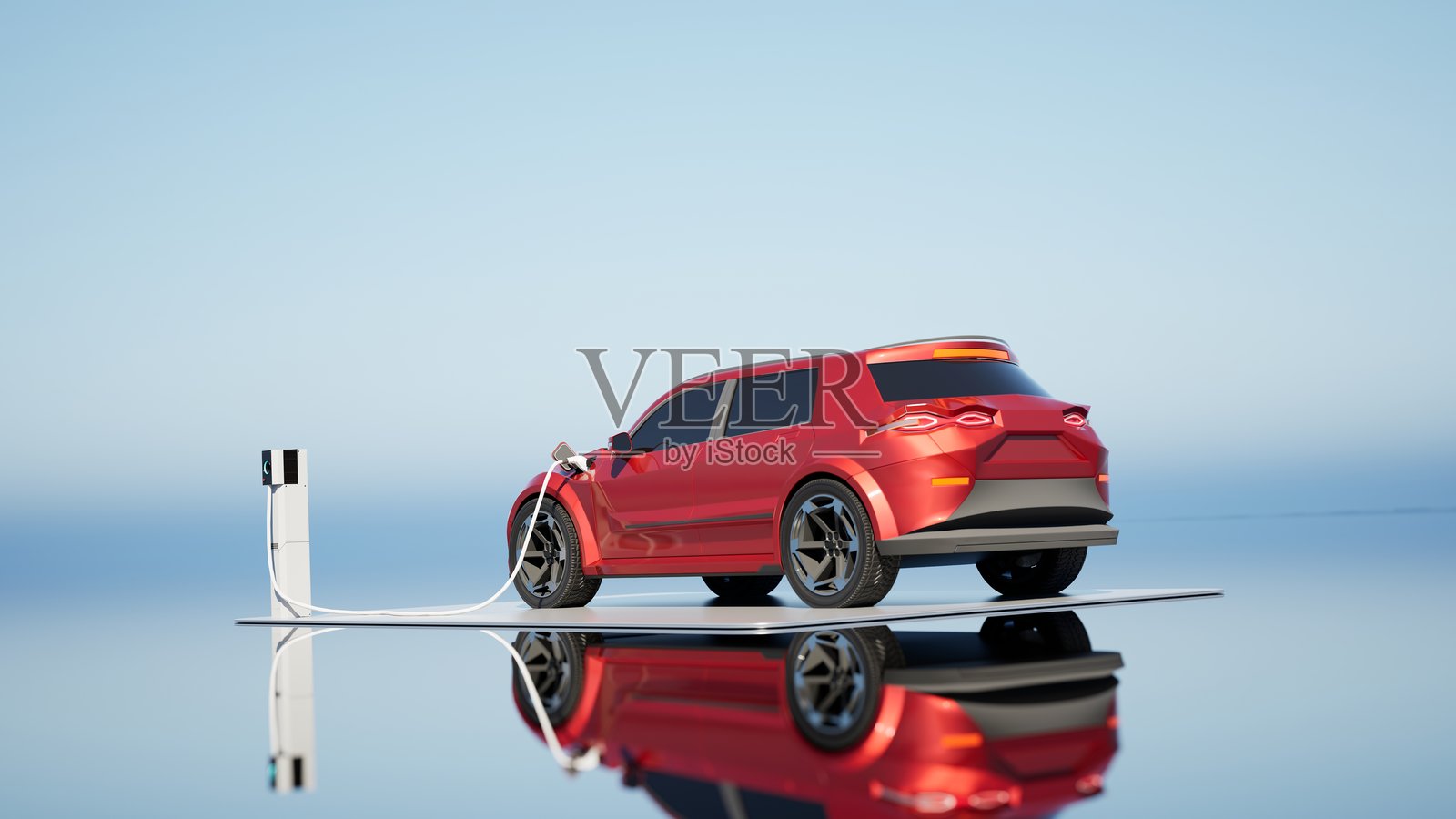 电动汽车充电照片摄影图片