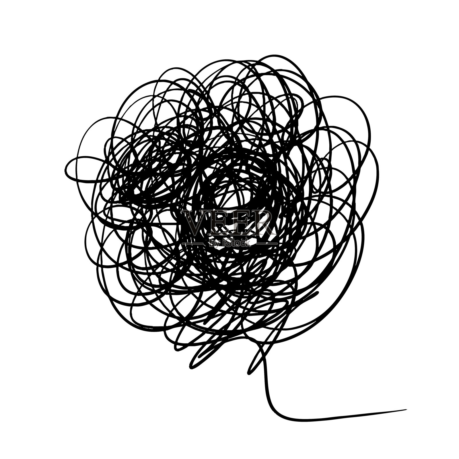 手绘涂鸦头脑风暴图标矢量设计插画图片素材